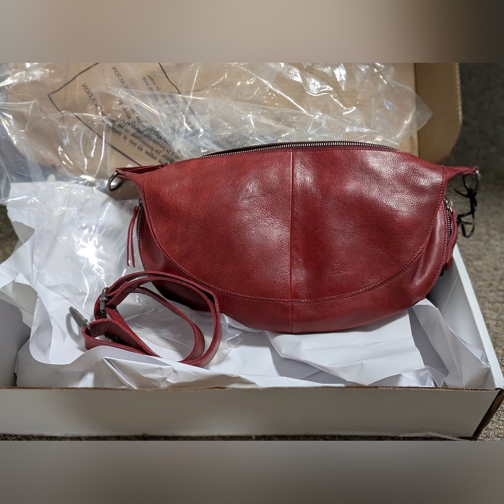 Latico Leathers Callie Sling/Crossbody Oxblood NWT